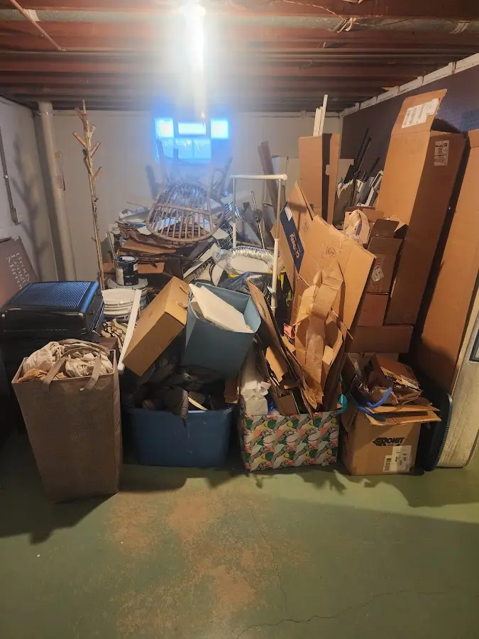 Roll-off dumpster container at job site for Cleanout Dumpster Rental in Town of Pecos